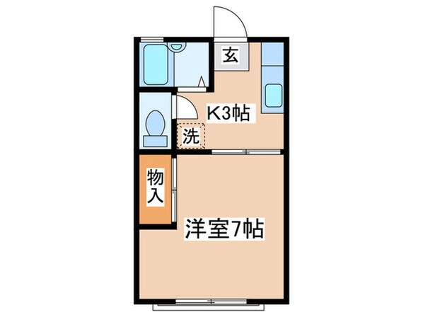 コーポクレインの物件間取画像